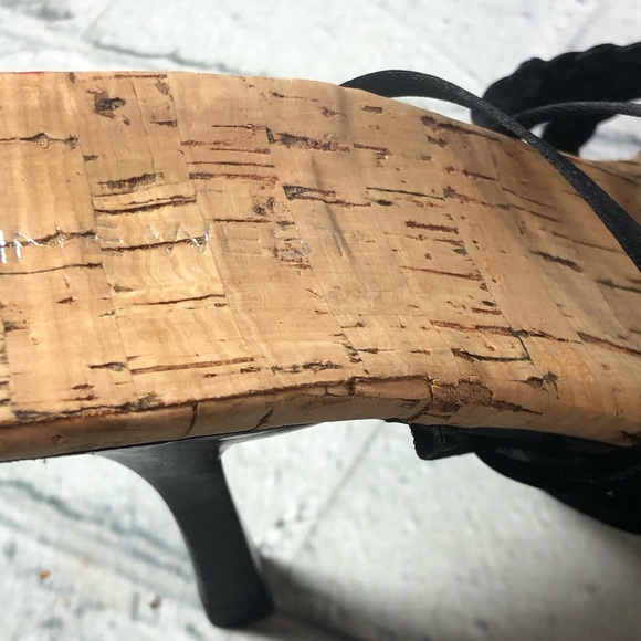 Macrame beaded kitten heel ankle wrap Sandals Nine West - Picture 5 of 10